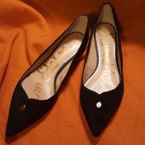 Women's Black Suede Flats - Sam Edelman